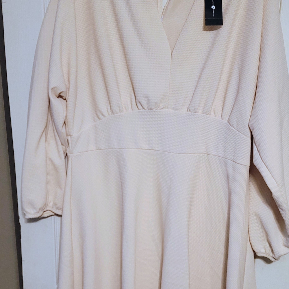 Ashley Stewart Elegant Cream Women's Dress, Size 18/20